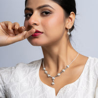 Silver Lightweight Cultured Pearl Set