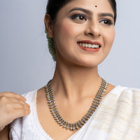 Two-Tone Reversable Traditional Silver Necklace Style 1
