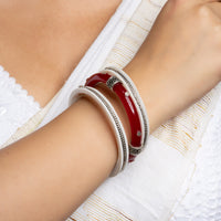 Handmade Pure Silver Sankha and Pola Set - Price Per Piece