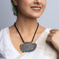 Exclusive Statement Coral and Turquoise Pendant Style 2