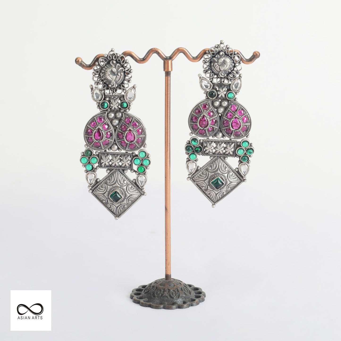 Silver Exclusive Kemp Earrings with cultured pearls Ver.8