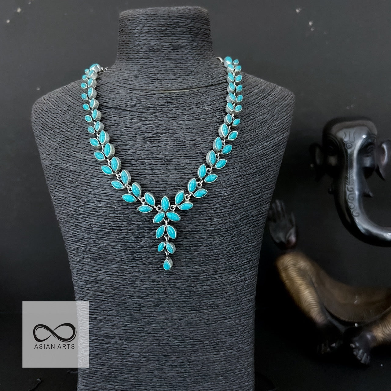 Cutstone Turquoise Necklace (Ver. 2)