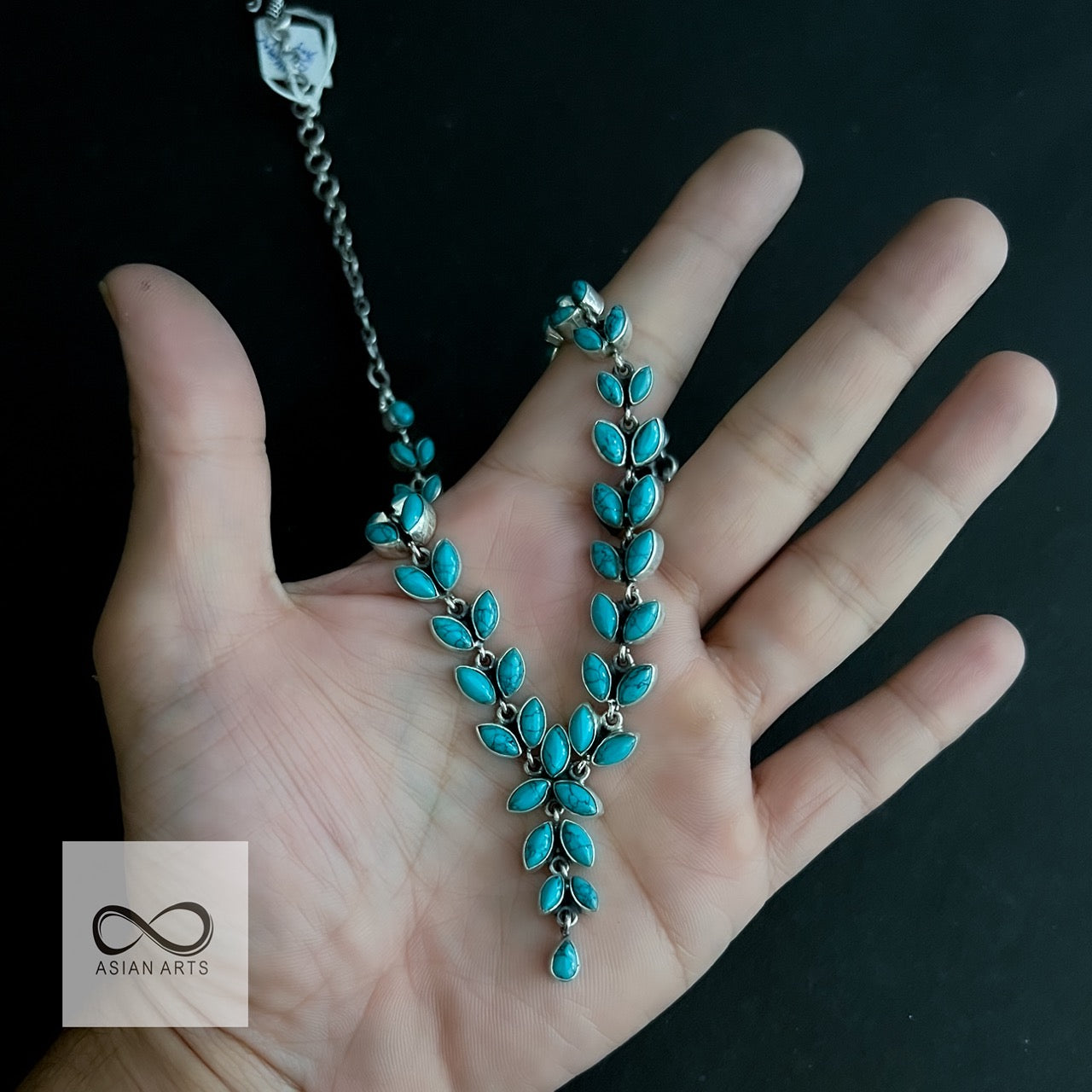 Cutstone Turquoise Necklace (Ver. 2)