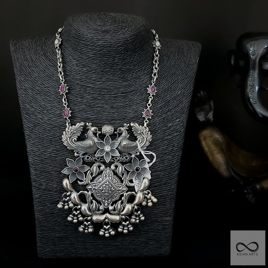 Silver Rajasthani Fusion Necklace Ver.1