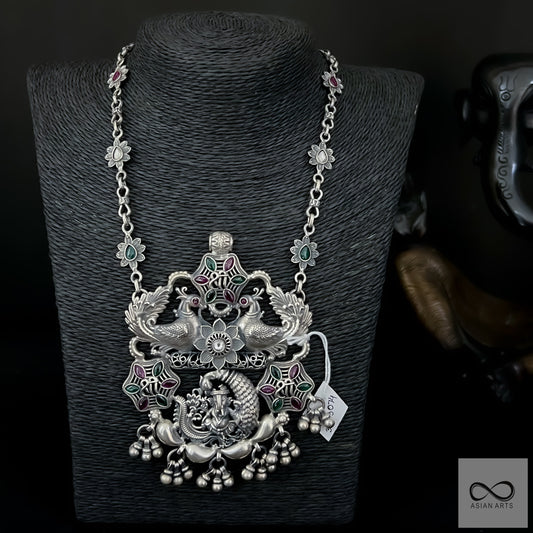 Silver Rajasthani Fusion Necklace Ver.2