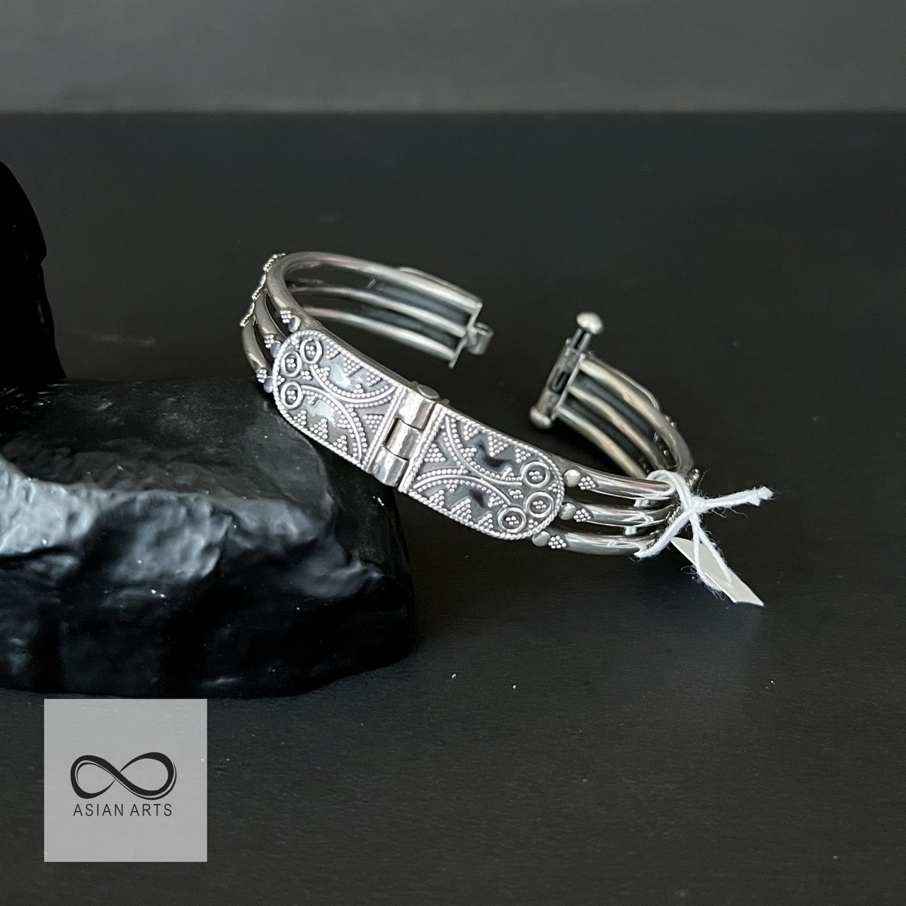 Openable Rawa silver bangle (3 layered)