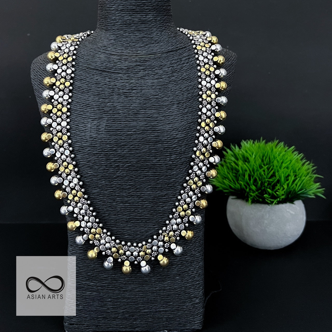 Long Exclusive Two-Tone Necklace