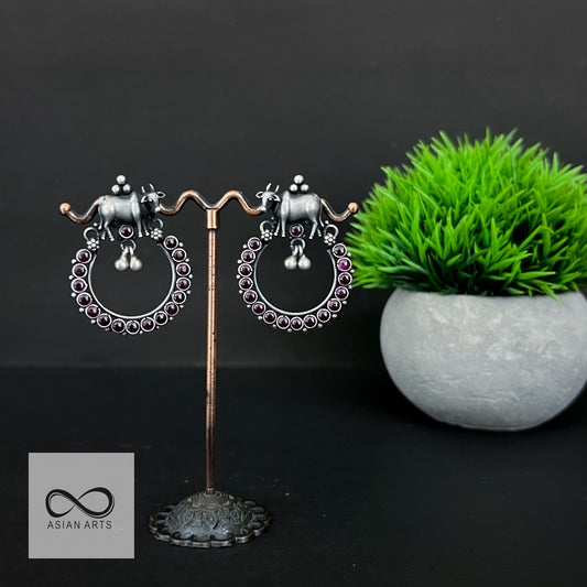 Unique Nakshi Pasha Earrings with Kemp-stones