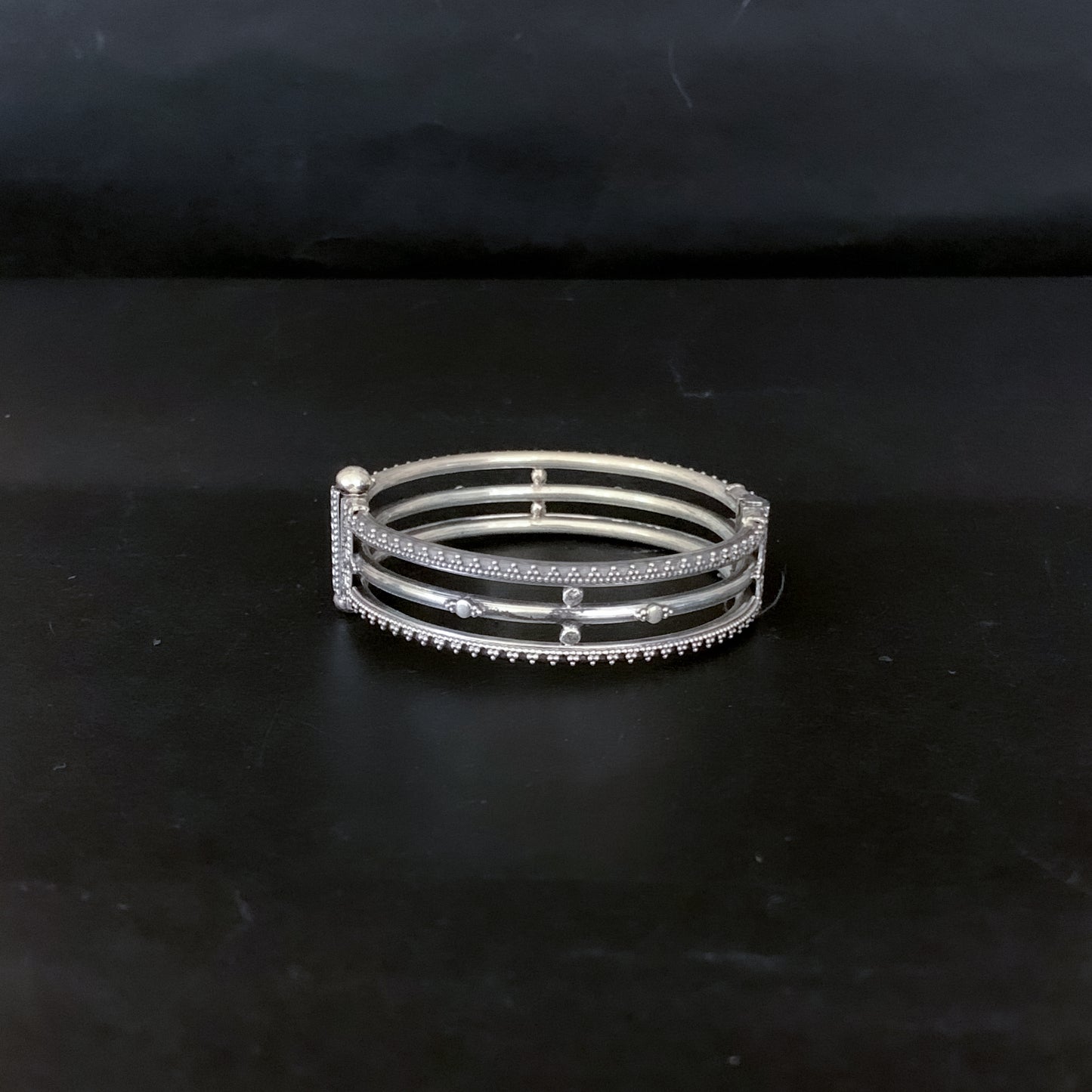 Openable Rawa silver bangle (3 layered)