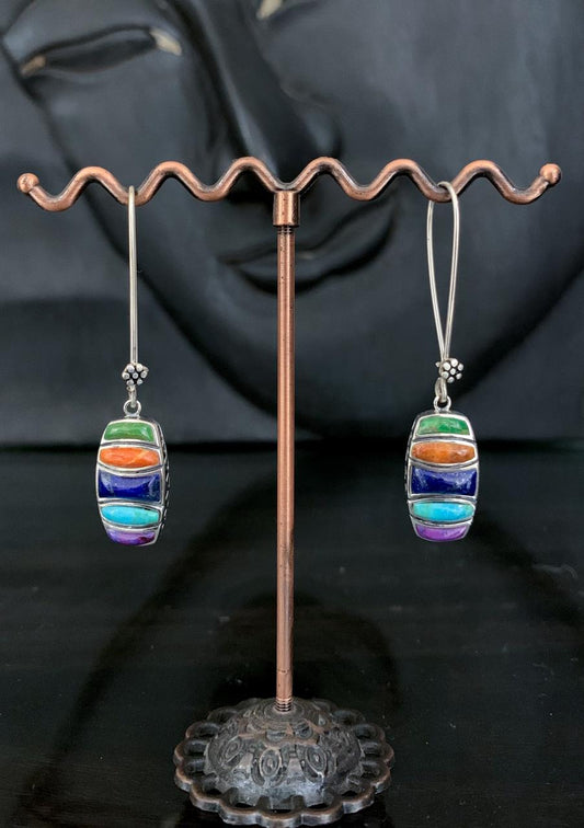 Multicoloured regular wear earrings