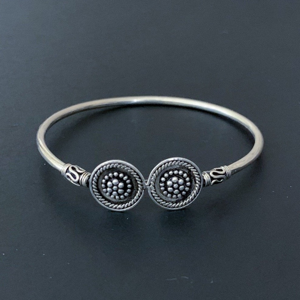 handmade silver rawa circle NOA