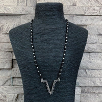 Handmade silver rawa mangalsutra