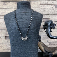 Silver boat design Mangalsutra