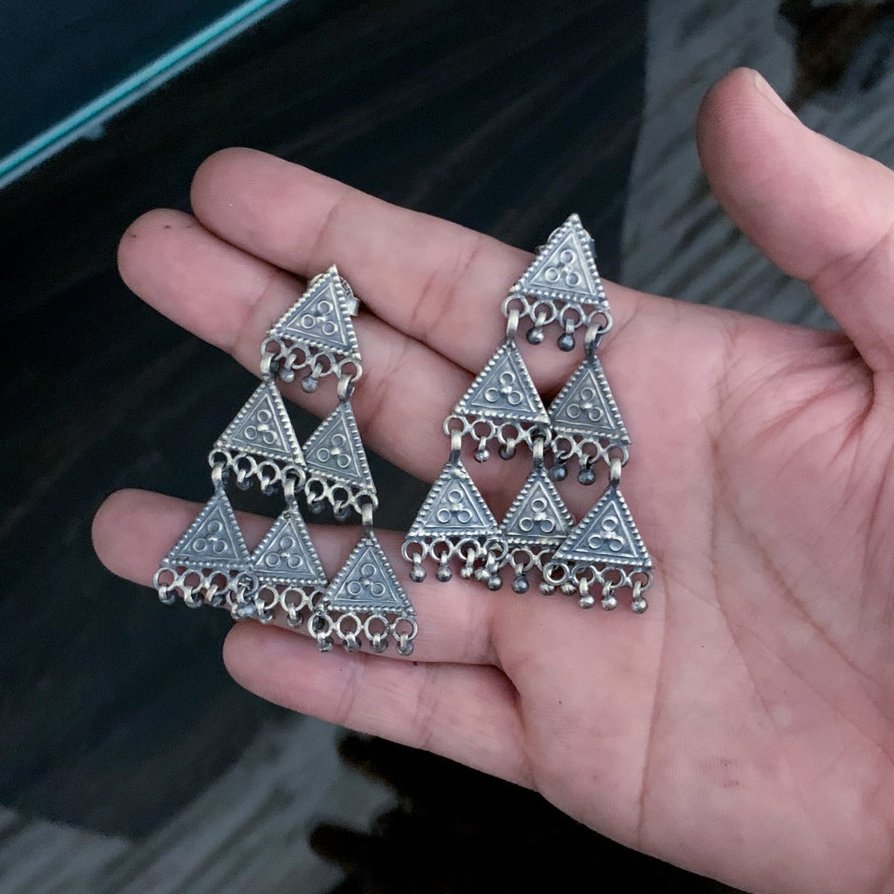 Triangle Stud Earrings ~ Handmade in the USA – Poseidon's Booty