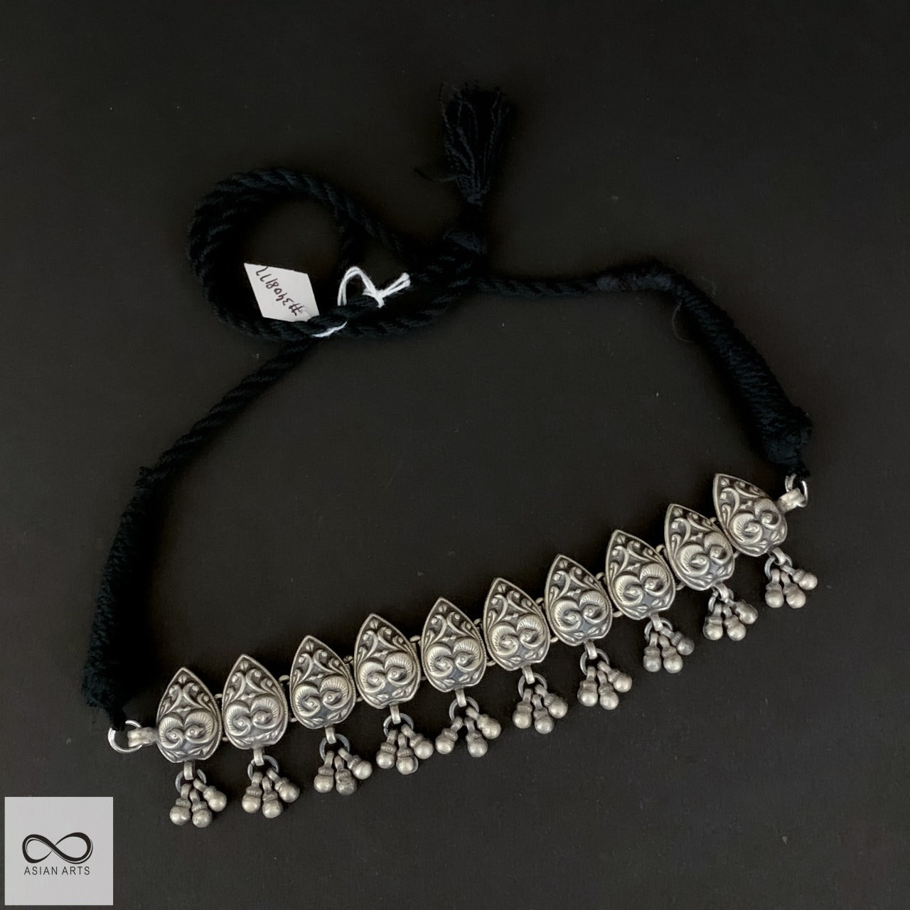 Silver Carving Ghunghoo Choker Ver.3