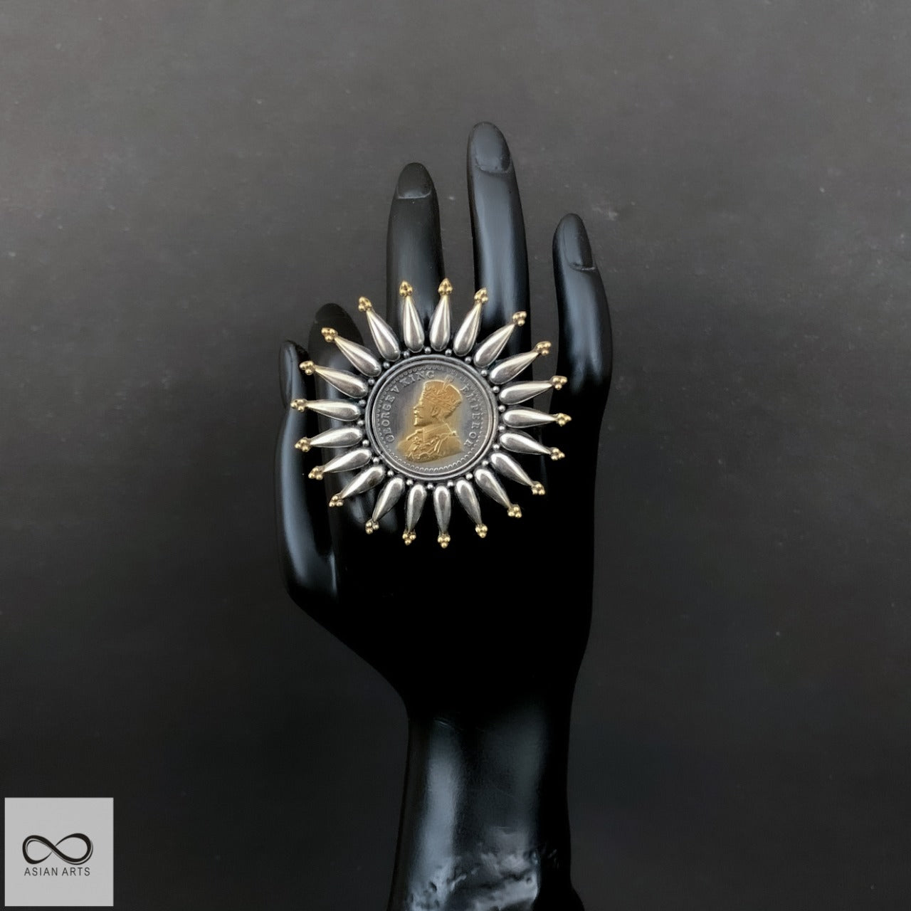 Adjustable Traditional Rajasthani Coin Ring – Asian Arts
