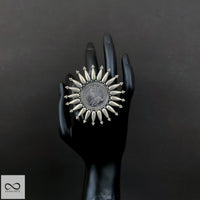 Adjustable Traditional Rajasthani Coin Ring